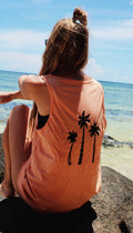 TANK TOP "PALMS" | peach