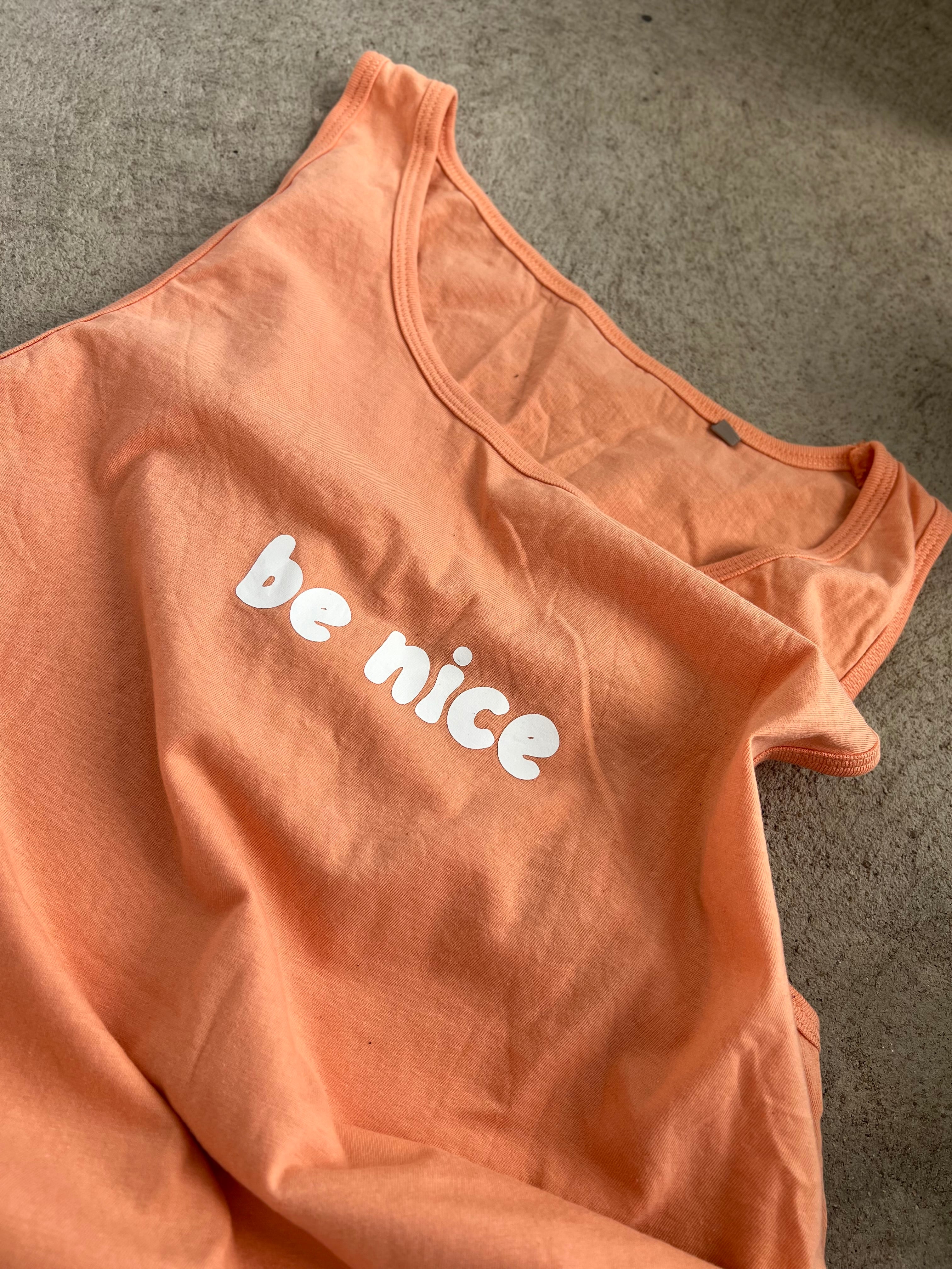 TANK TOP "NICE" | peach