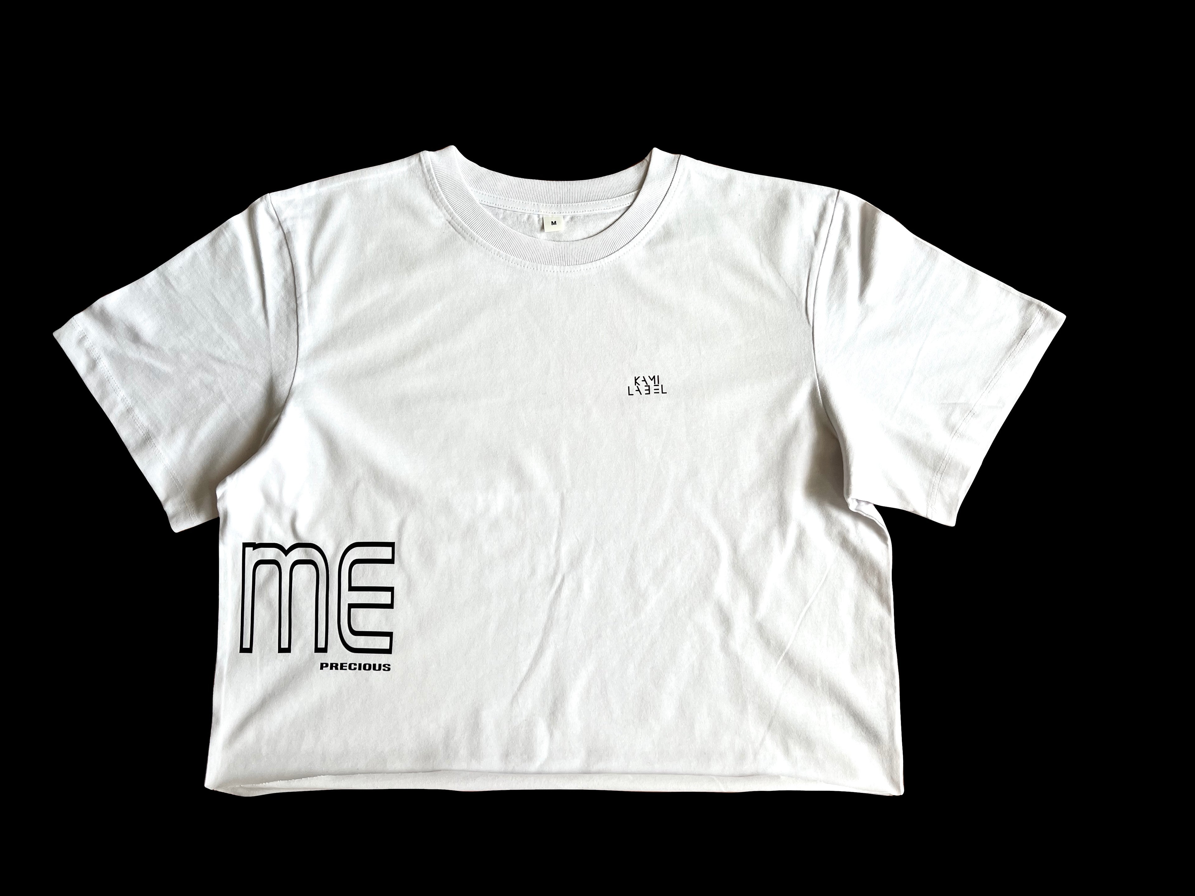 CROPPED SHIRT "TIME" | white