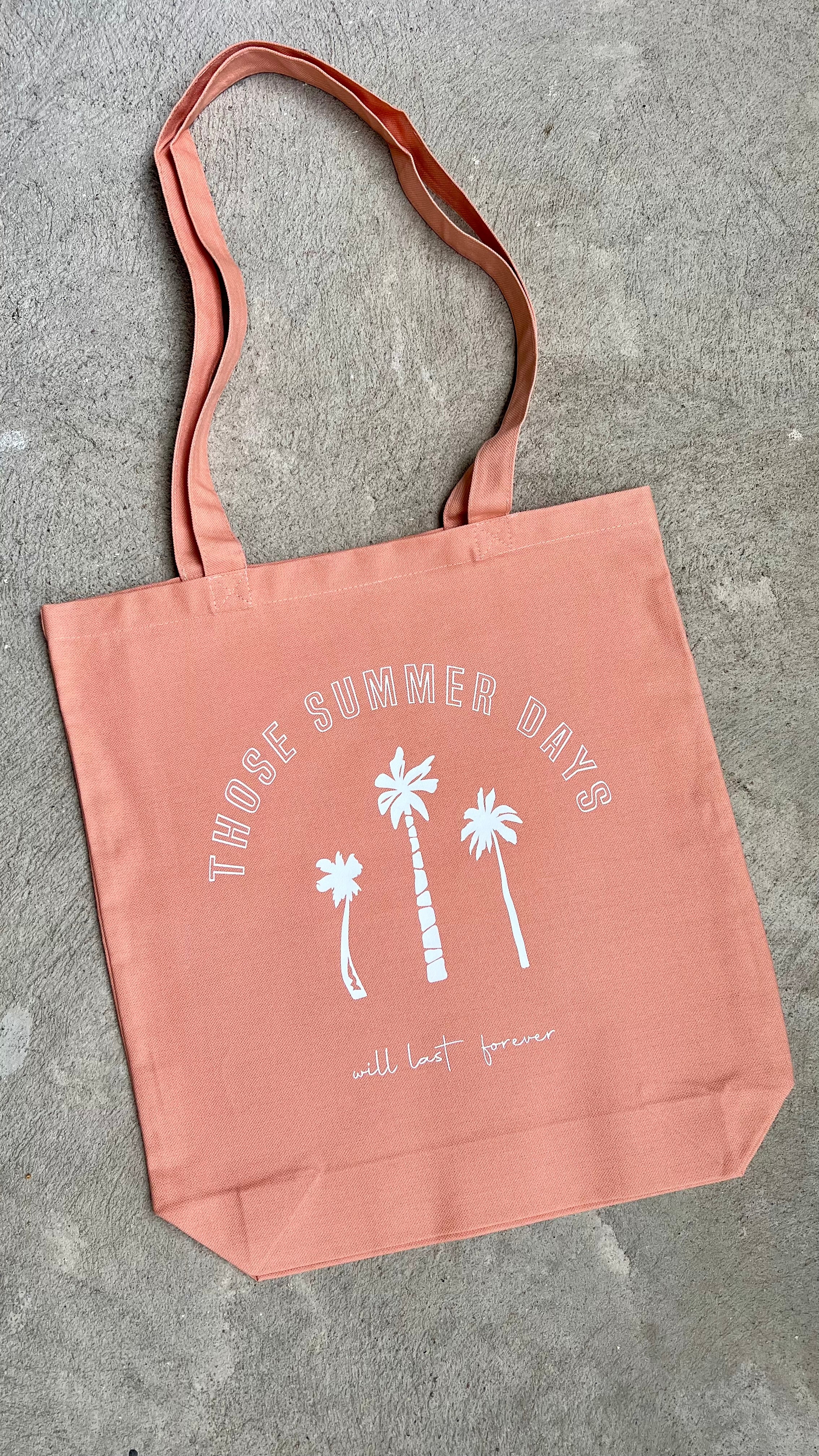 SHOPPING BAG "SUMMER DAYS" | peach