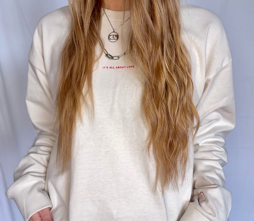 LONGSLEEVE "ALL ABOUT LOVE" | offwhite