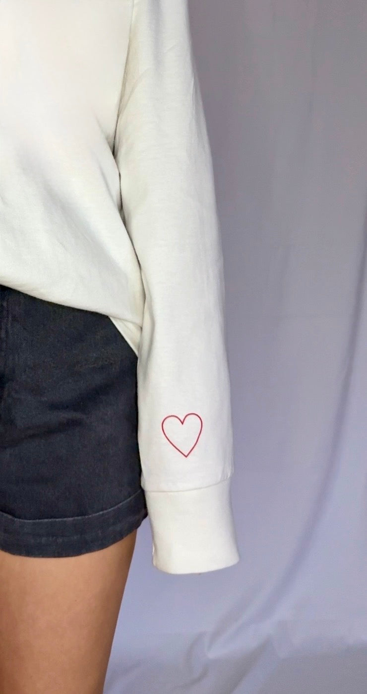 LONGSLEEVE "ALL ABOUT LOVE" | offwhite
