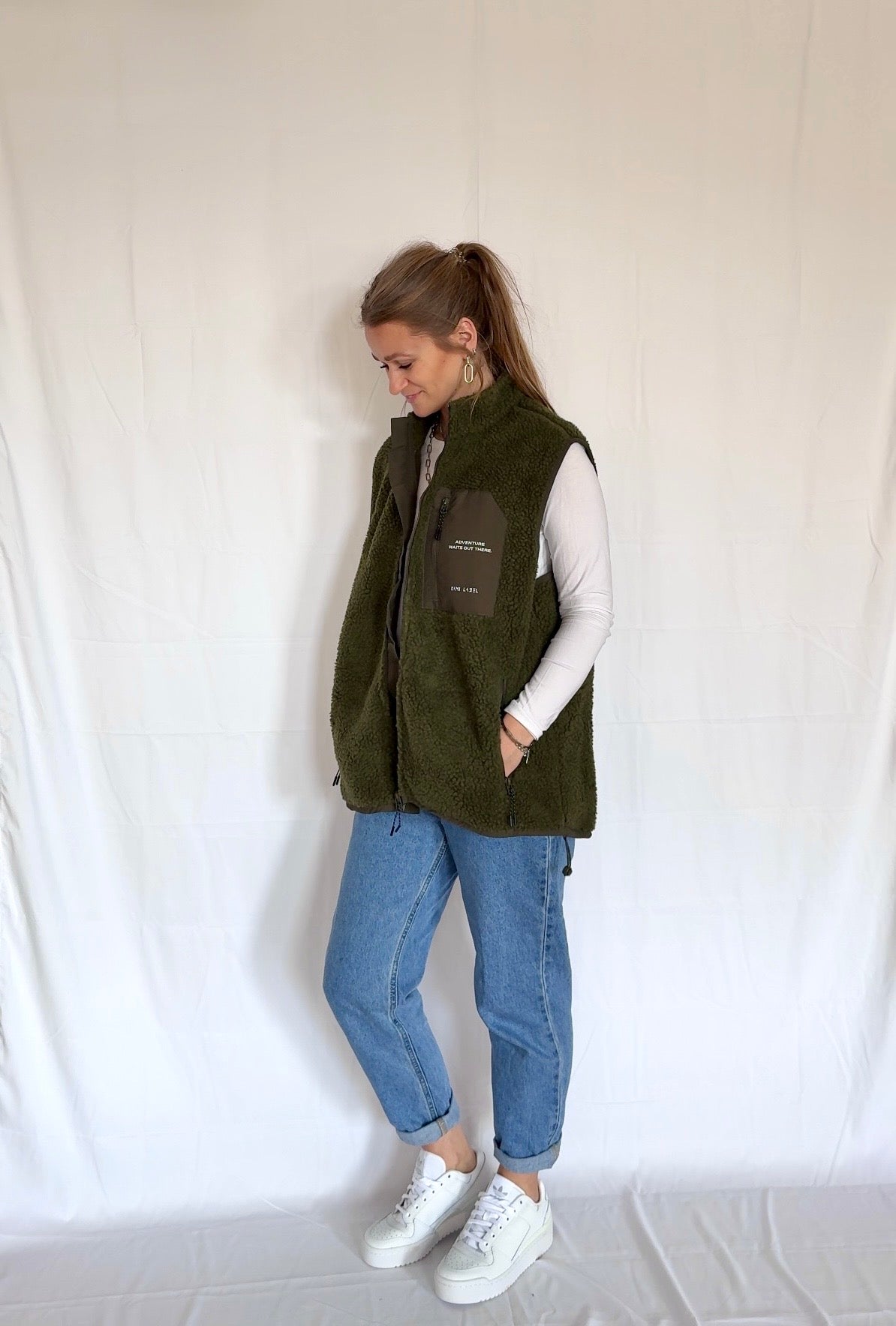 FLEECE - WESTE "ADVENTURE" | green