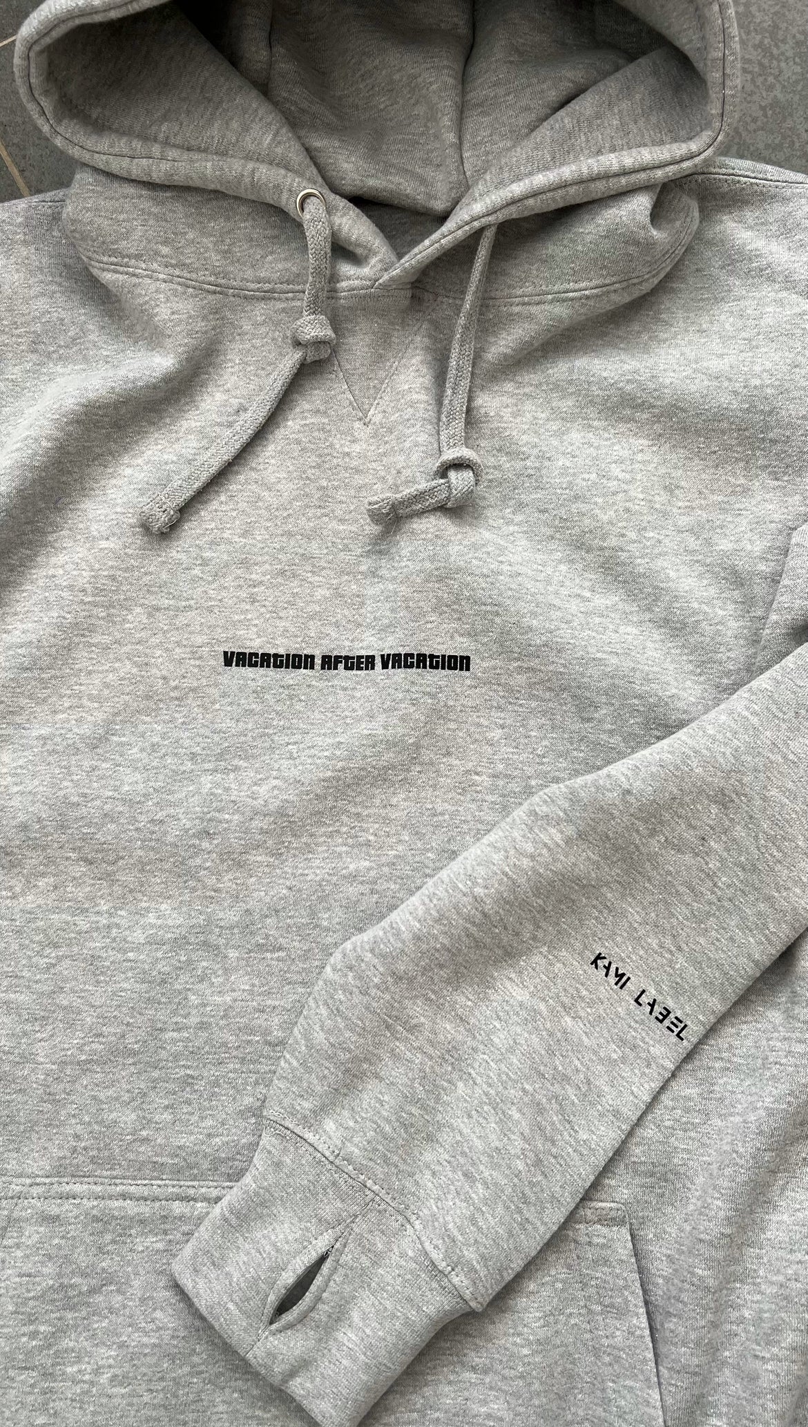 HOODIE "LIVE THIS LIFE" | grey