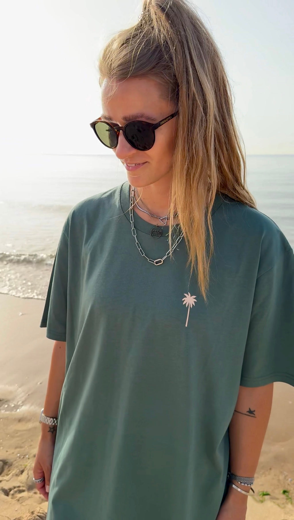 SHIRT "PALMTREES BY YOUR SIDE" | green