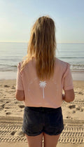 SHIRT "PALMTREES BY YOUR SIDE" | peach