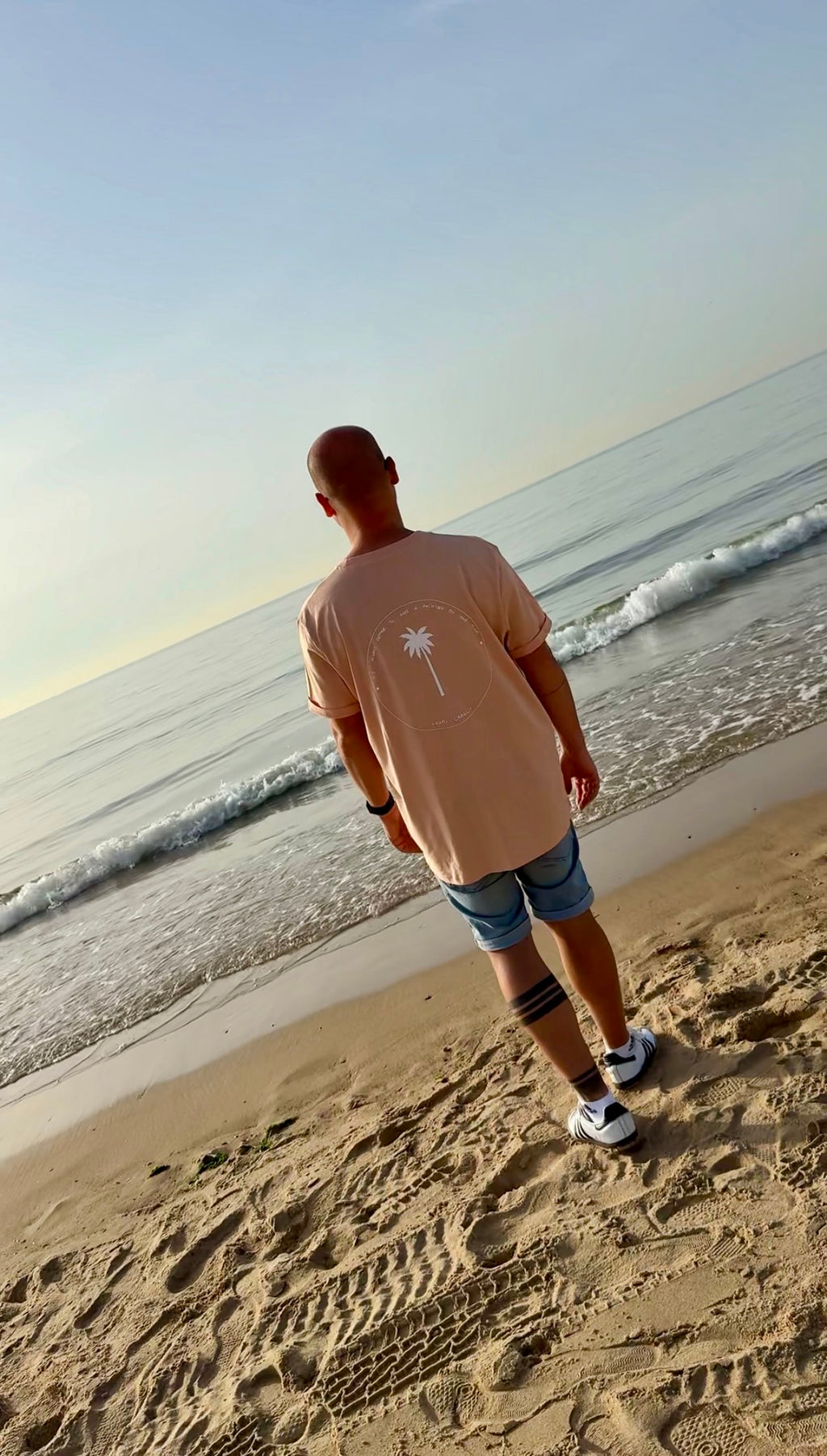 SHIRT "PALMTREES BY YOUR SIDE" | peach