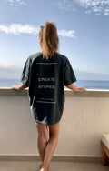 SHIRT "CREATE" | bottle green