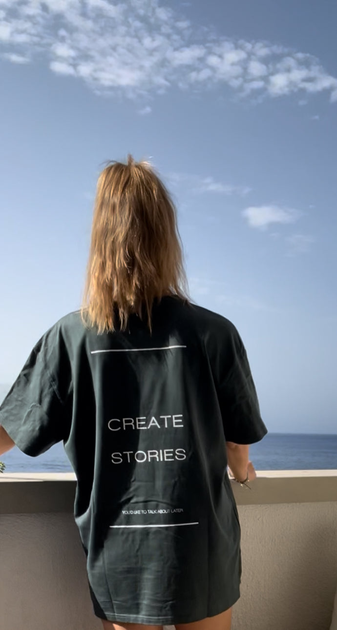 SHIRT "CREATE" | bottle green