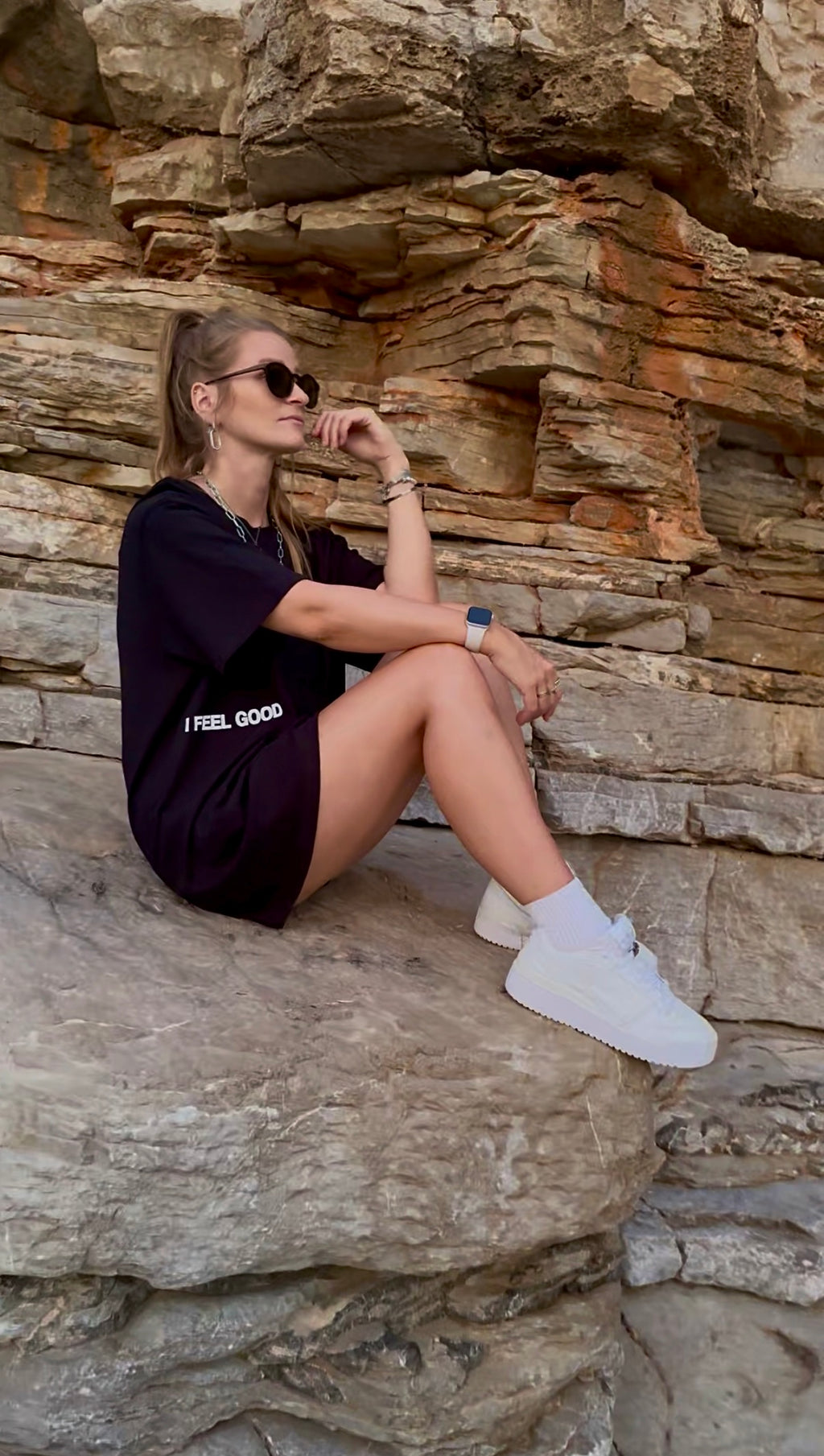 SHIRT "FEEL GOOD" | black