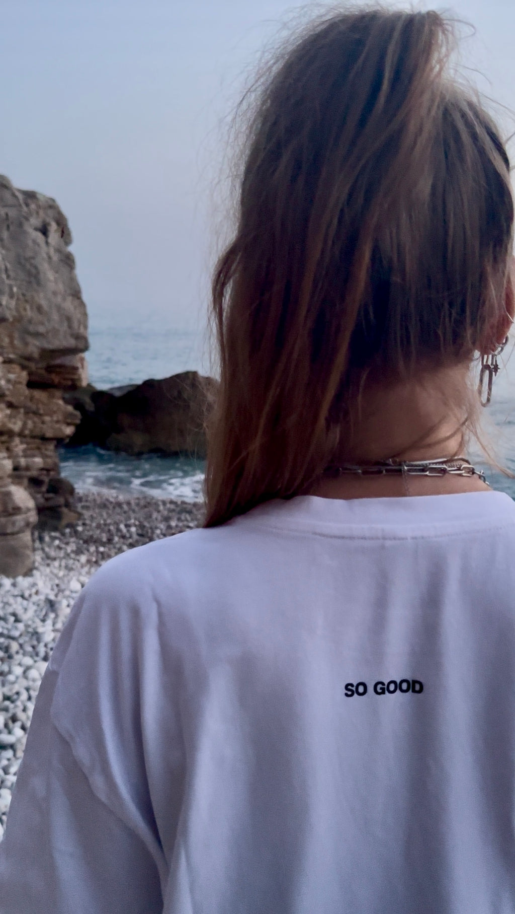 SHIRT "FEEL GOOD" | white