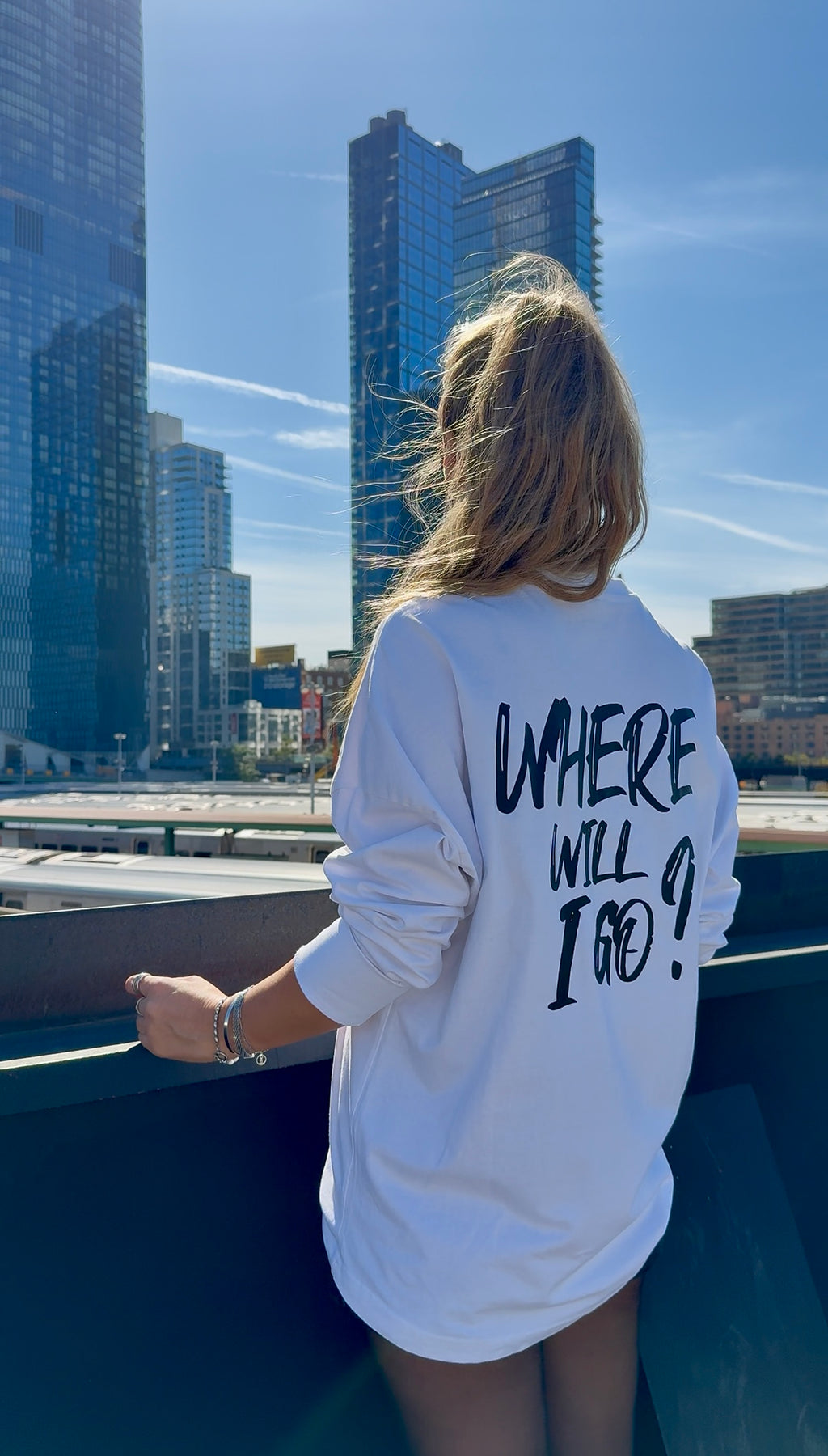 LONGSLEEVE "WHERE WILL I GO" | white