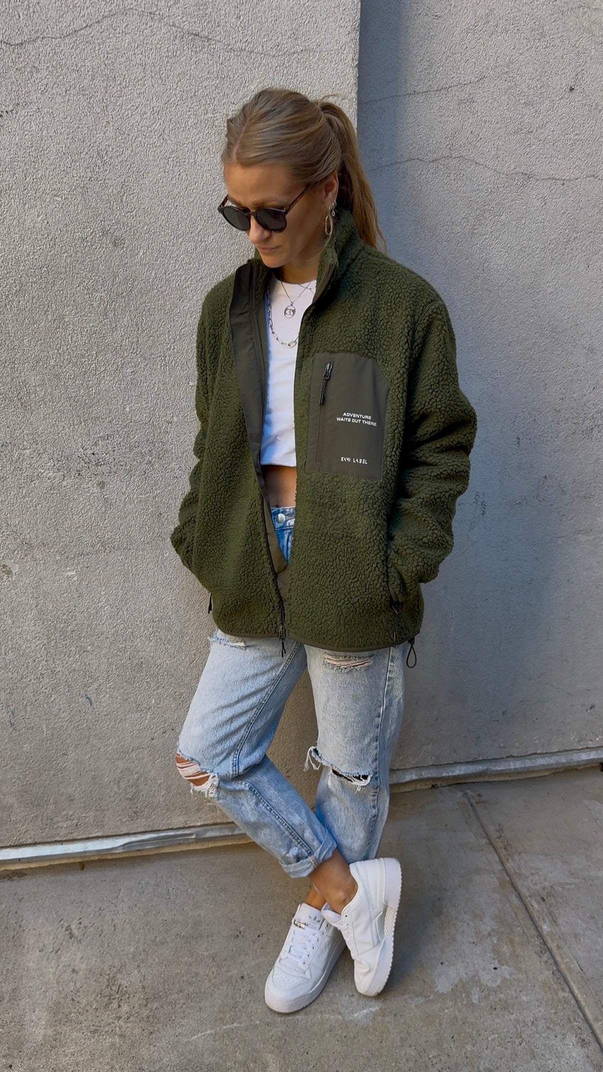 FLEECE - JACKE "ADVENTURE" | green