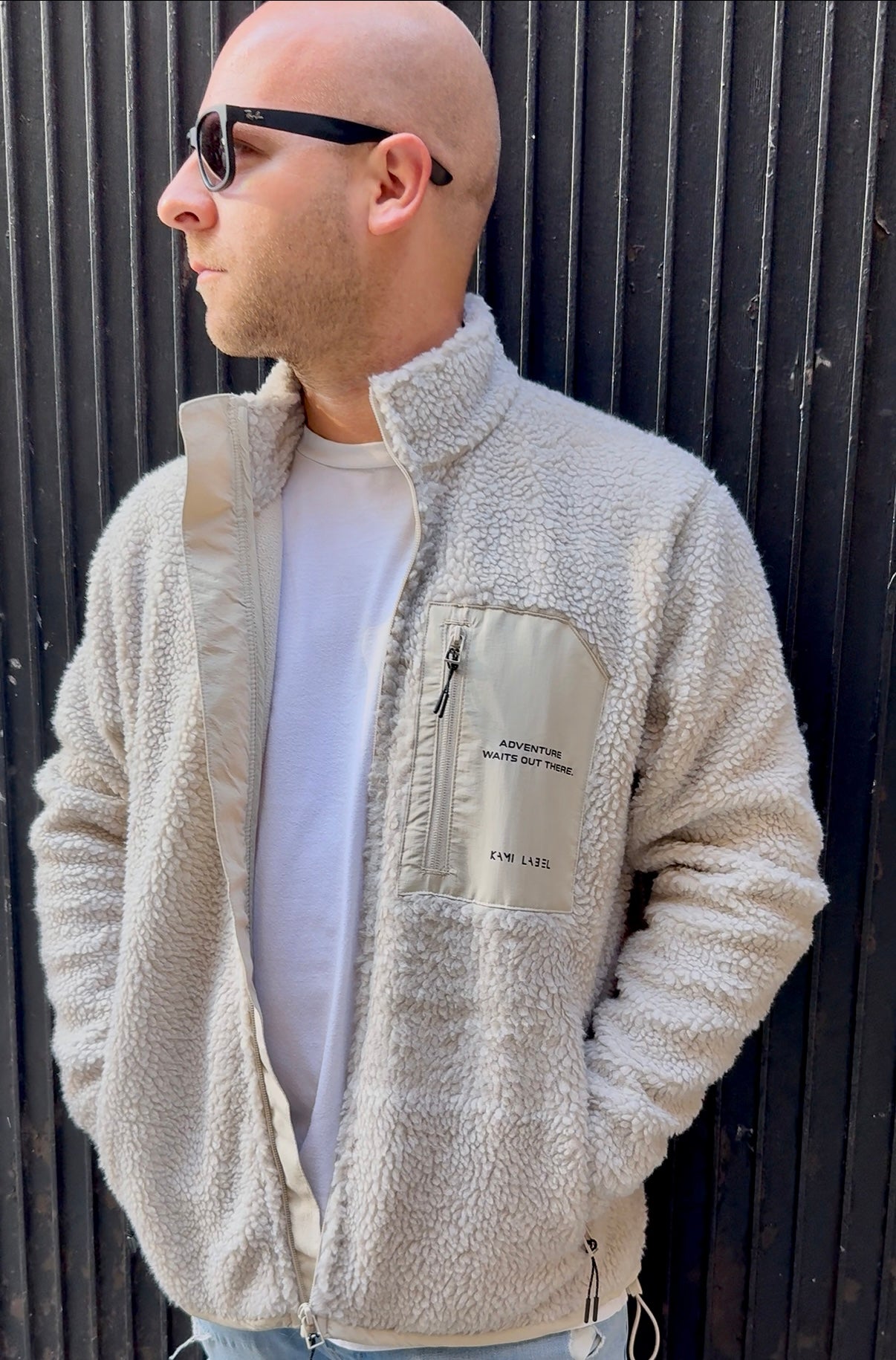 FLEECE - JACKE "ADVENTURE" | beige