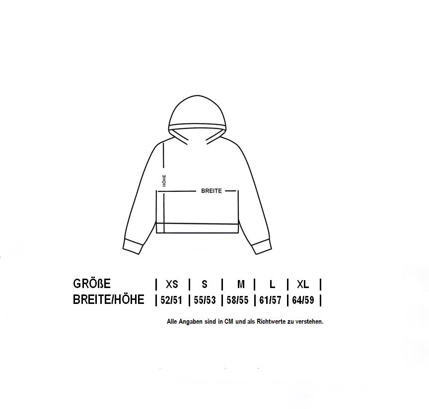 CROPPED HOODIE "FREE" | black